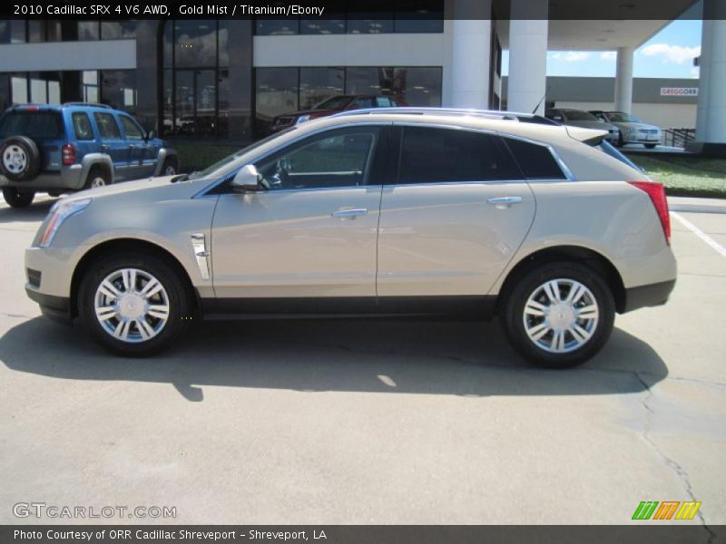 Gold Mist / Titanium/Ebony 2010 Cadillac SRX 4 V6 AWD