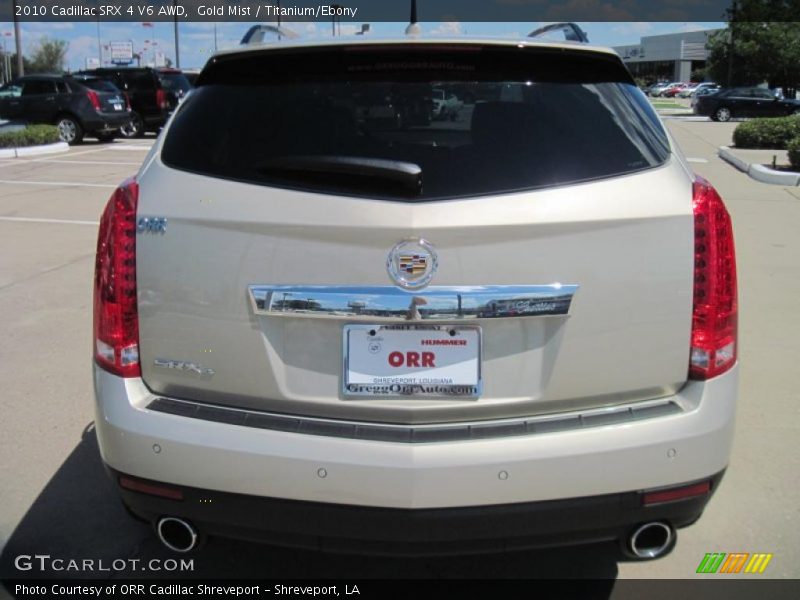 Gold Mist / Titanium/Ebony 2010 Cadillac SRX 4 V6 AWD