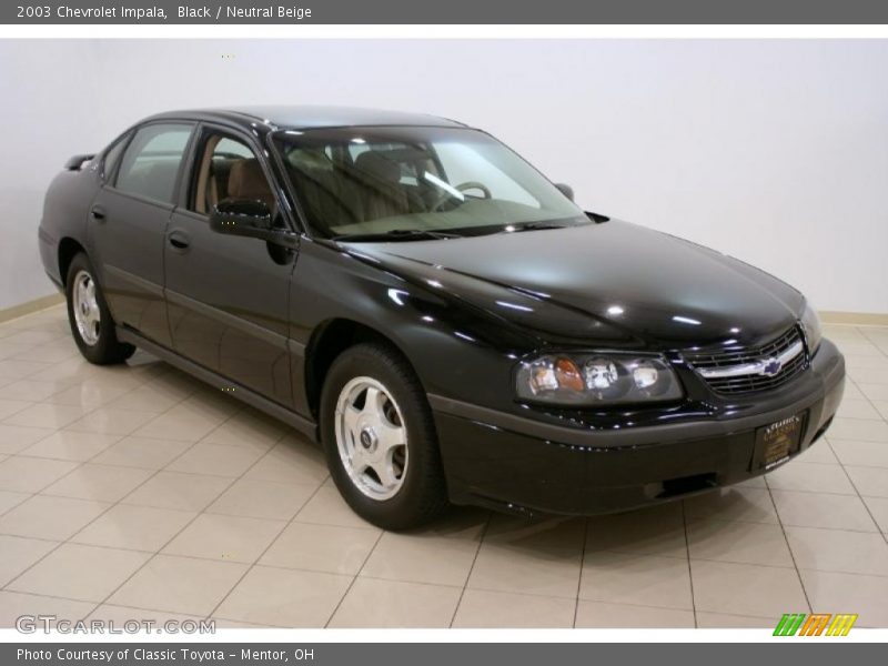 Black / Neutral Beige 2003 Chevrolet Impala