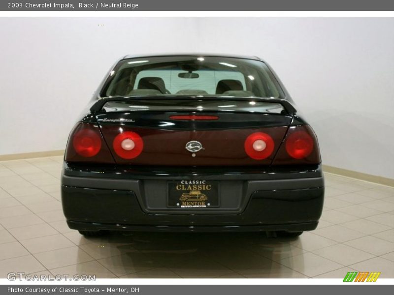 Black / Neutral Beige 2003 Chevrolet Impala