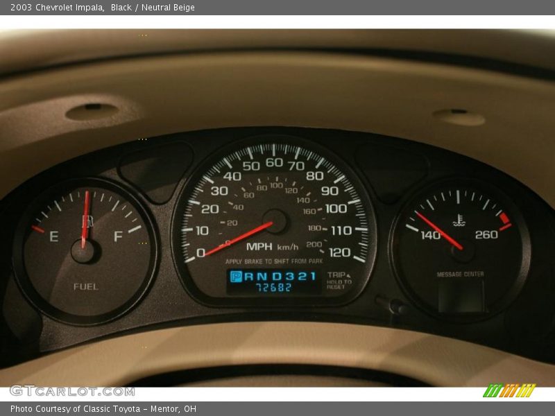 Black / Neutral Beige 2003 Chevrolet Impala