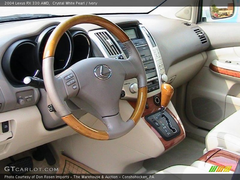 Crystal White Pearl / Ivory 2004 Lexus RX 330 AWD