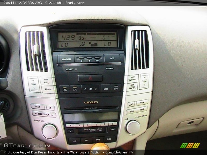 Crystal White Pearl / Ivory 2004 Lexus RX 330 AWD