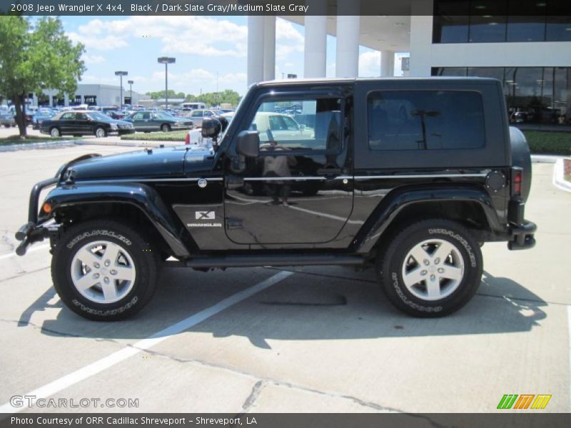Black / Dark Slate Gray/Medium Slate Gray 2008 Jeep Wrangler X 4x4