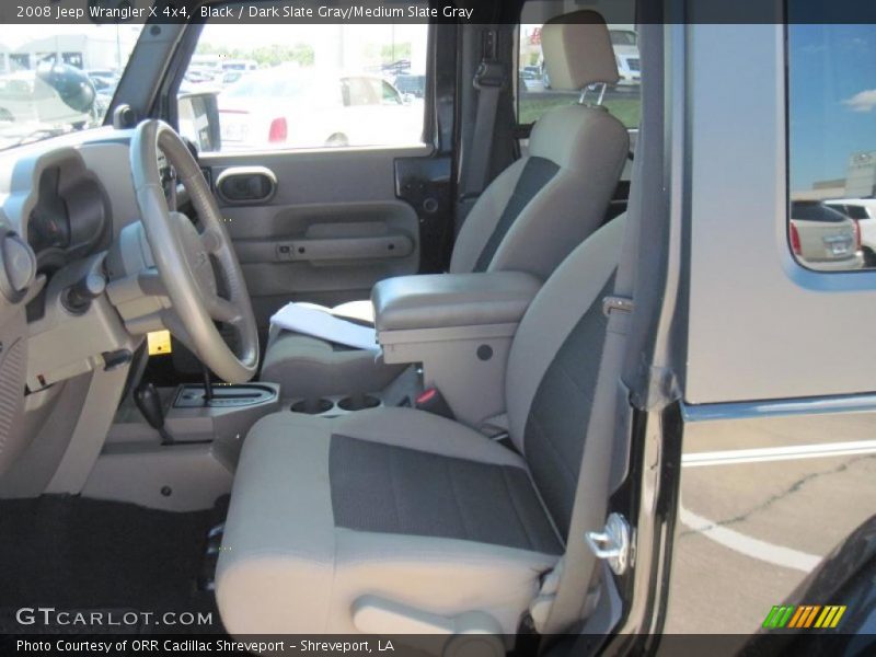 Black / Dark Slate Gray/Medium Slate Gray 2008 Jeep Wrangler X 4x4