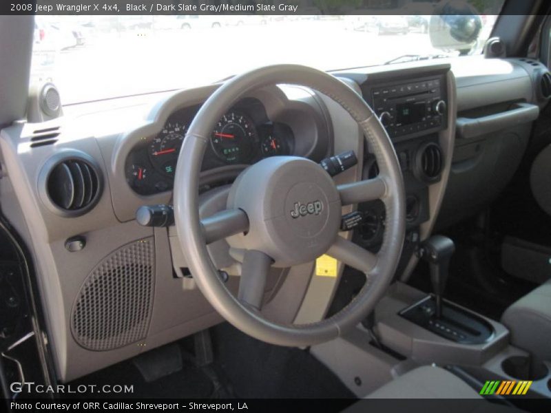 Black / Dark Slate Gray/Medium Slate Gray 2008 Jeep Wrangler X 4x4