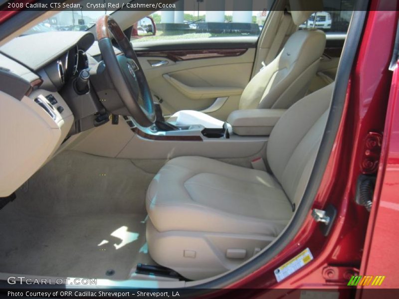 Crystal Red / Cashmere/Cocoa 2008 Cadillac CTS Sedan