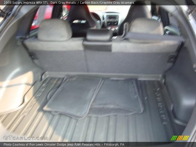 Dark Gray Metallic / Carbon Black/Graphite Gray Alcantara 2008 Subaru Impreza WRX STi