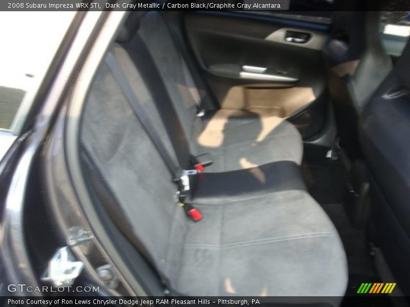 Dark Gray Metallic / Carbon Black/Graphite Gray Alcantara 2008 Subaru Impreza WRX STi