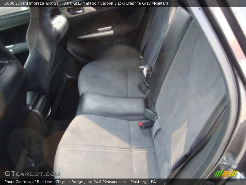 Dark Gray Metallic / Carbon Black/Graphite Gray Alcantara 2008 Subaru Impreza WRX STi