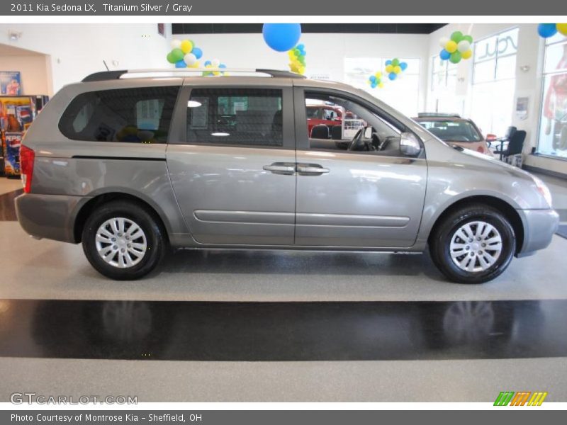 Titanium Silver / Gray 2011 Kia Sedona LX