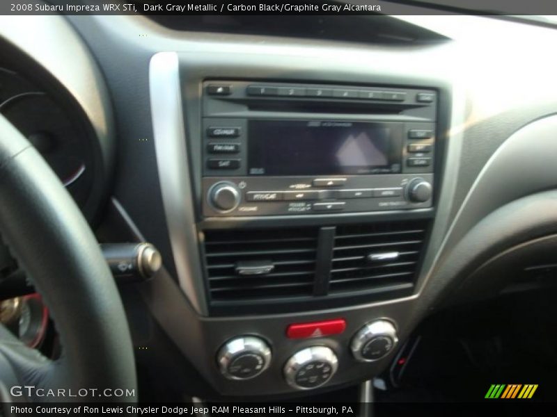 Dark Gray Metallic / Carbon Black/Graphite Gray Alcantara 2008 Subaru Impreza WRX STi