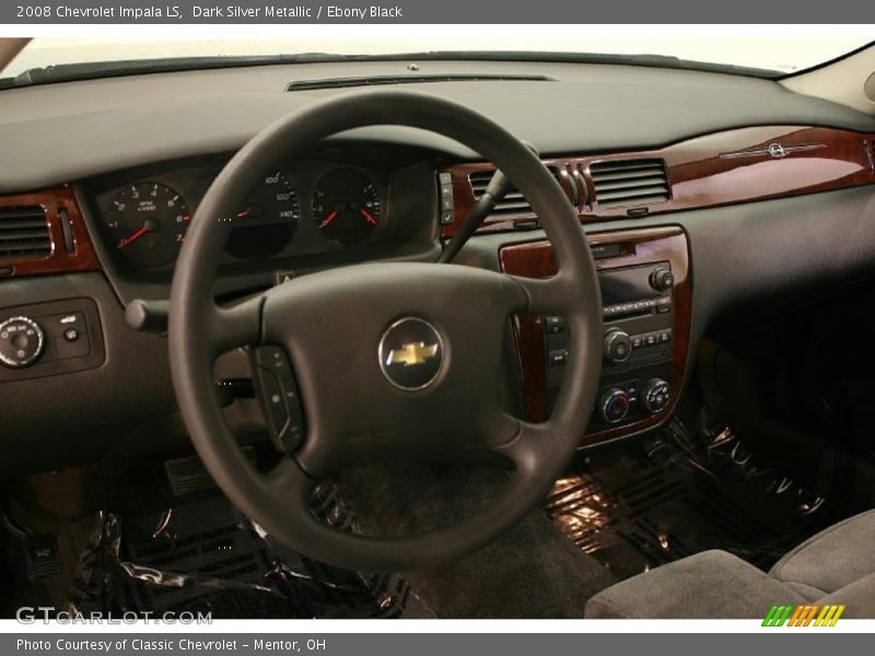 Dark Silver Metallic / Ebony Black 2008 Chevrolet Impala LS