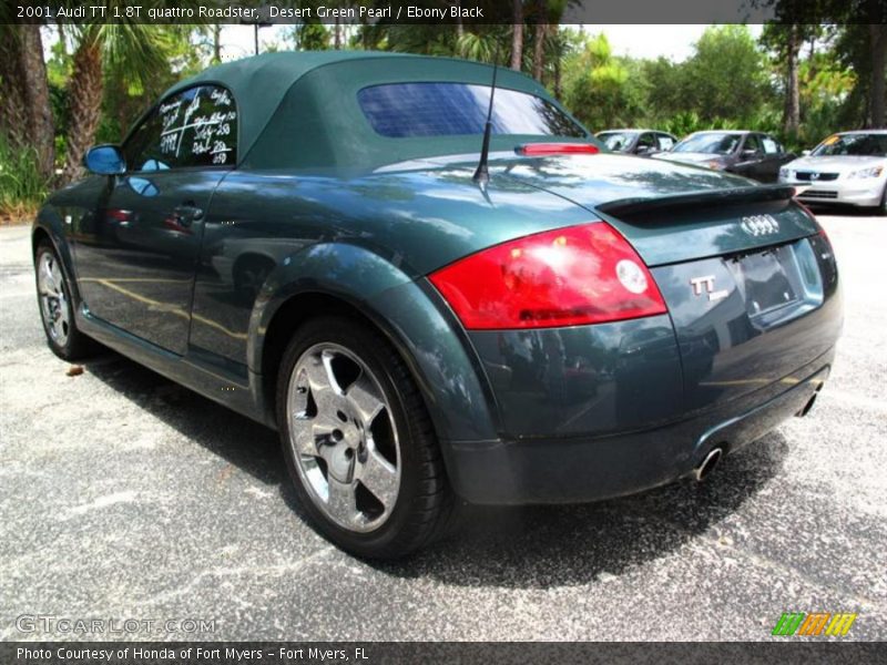 Desert Green Pearl / Ebony Black 2001 Audi TT 1.8T quattro Roadster