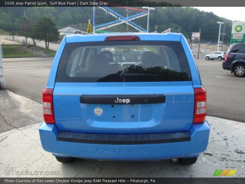 Surf Blue Pearl / Dark Slate Gray 2008 Jeep Patriot Sport