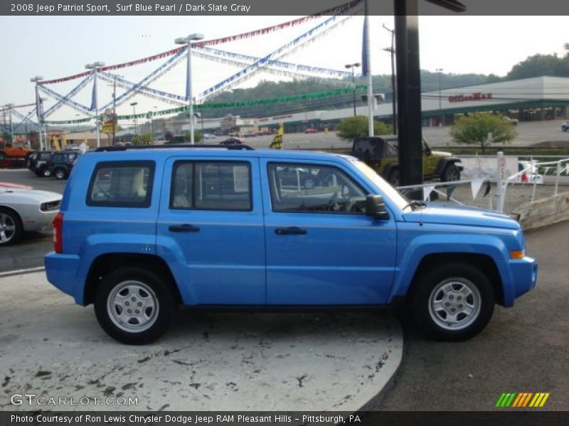 Surf Blue Pearl / Dark Slate Gray 2008 Jeep Patriot Sport