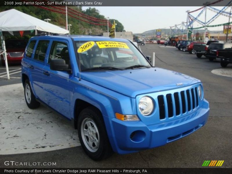 Surf Blue Pearl / Dark Slate Gray 2008 Jeep Patriot Sport