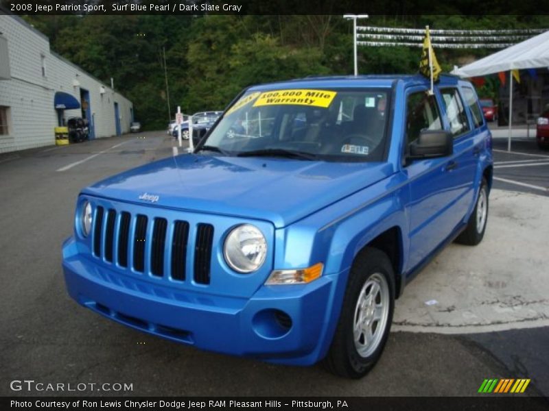 Surf Blue Pearl / Dark Slate Gray 2008 Jeep Patriot Sport