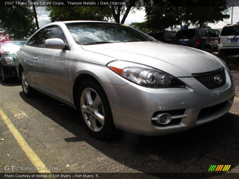 Titanium Metallic / Dark Charcoal 2007 Toyota Solara SLE V6 Coupe