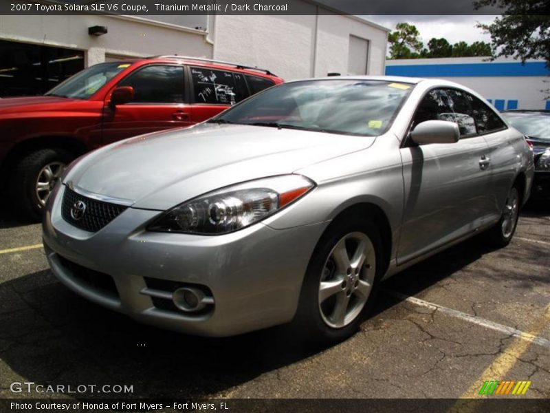 Titanium Metallic / Dark Charcoal 2007 Toyota Solara SLE V6 Coupe