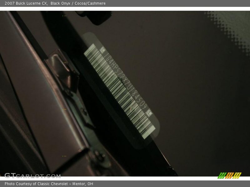 Black Onyx / Cocoa/Cashmere 2007 Buick Lucerne CX