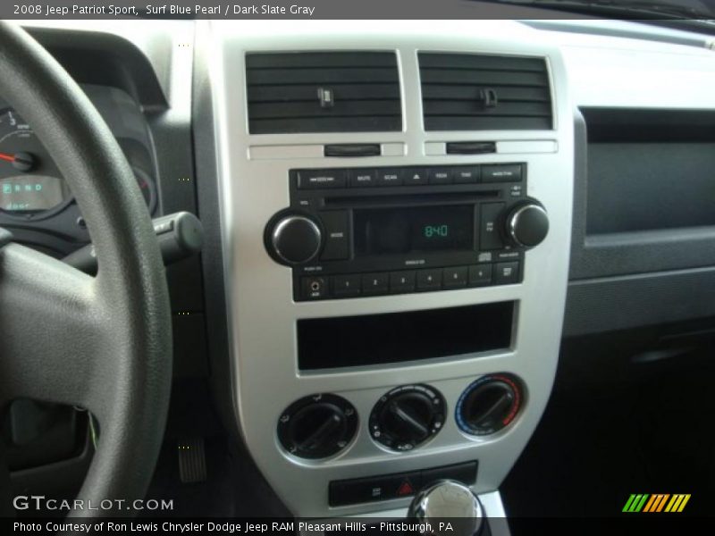 Surf Blue Pearl / Dark Slate Gray 2008 Jeep Patriot Sport