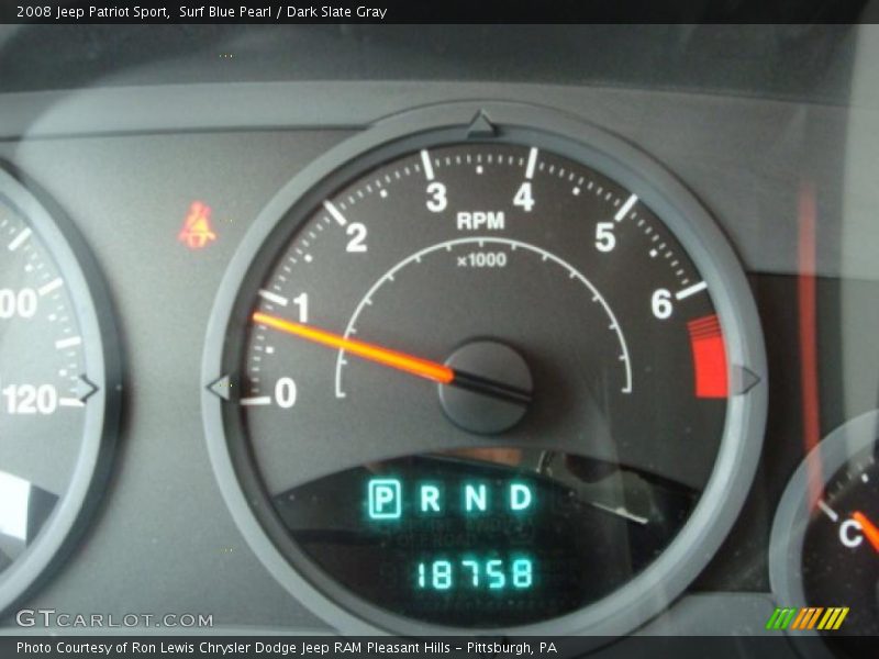 Surf Blue Pearl / Dark Slate Gray 2008 Jeep Patriot Sport