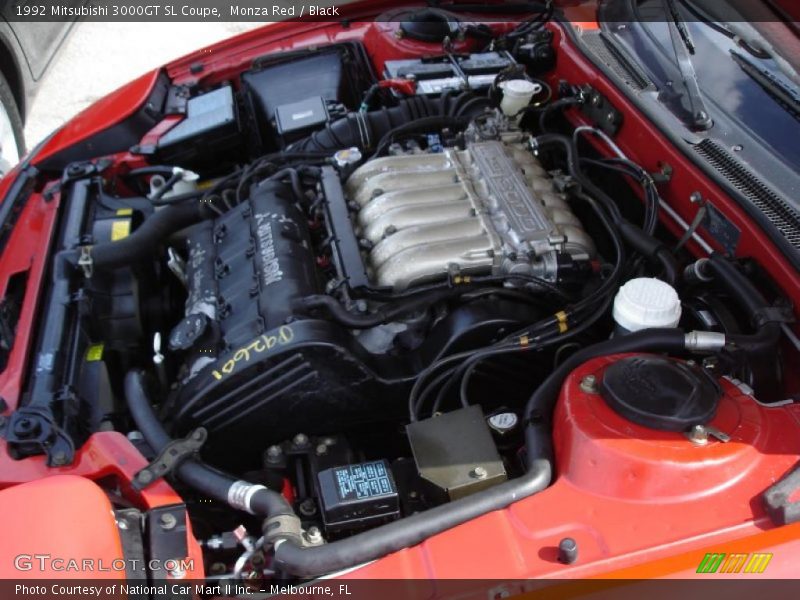 Monza Red / Black 1992 Mitsubishi 3000GT SL Coupe
