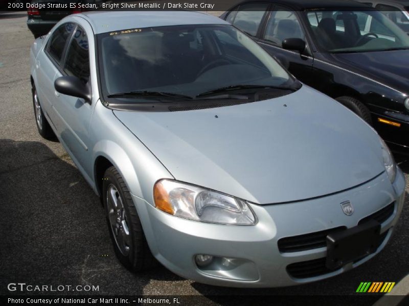 Bright Silver Metallic / Dark Slate Gray 2003 Dodge Stratus ES Sedan