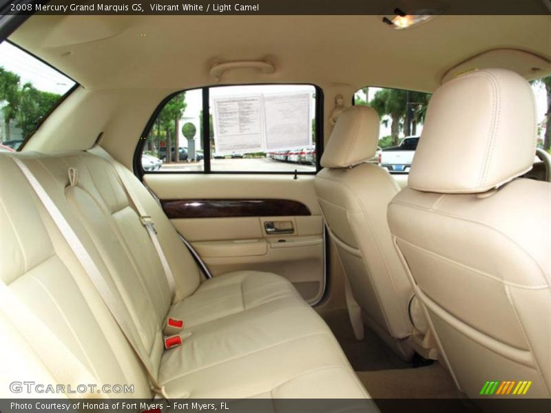 Vibrant White / Light Camel 2008 Mercury Grand Marquis GS