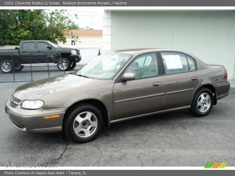 Medium Bronzemist Metallic / Neutral 2002 Chevrolet Malibu LS Sedan