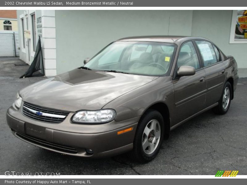 Medium Bronzemist Metallic / Neutral 2002 Chevrolet Malibu LS Sedan