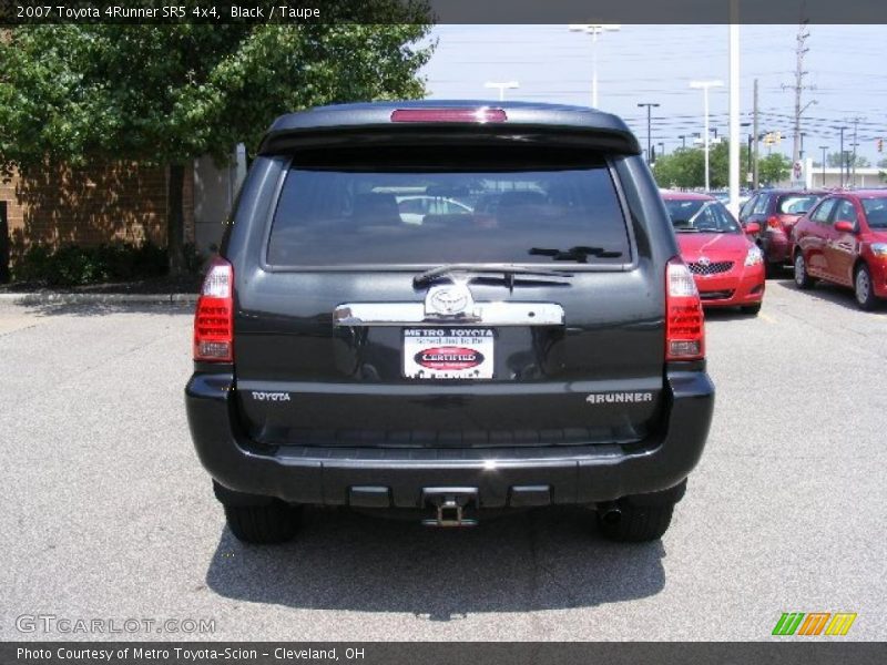 Black / Taupe 2007 Toyota 4Runner SR5 4x4