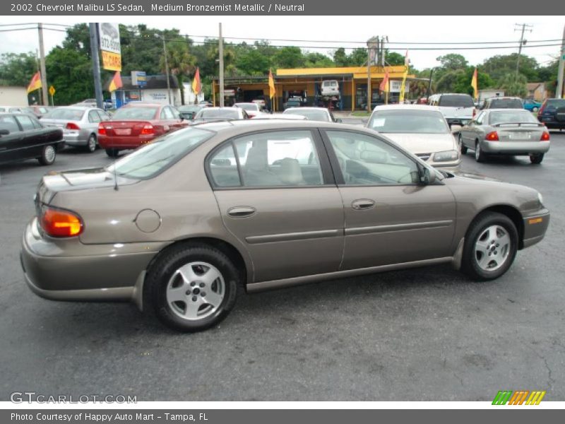 Medium Bronzemist Metallic / Neutral 2002 Chevrolet Malibu LS Sedan