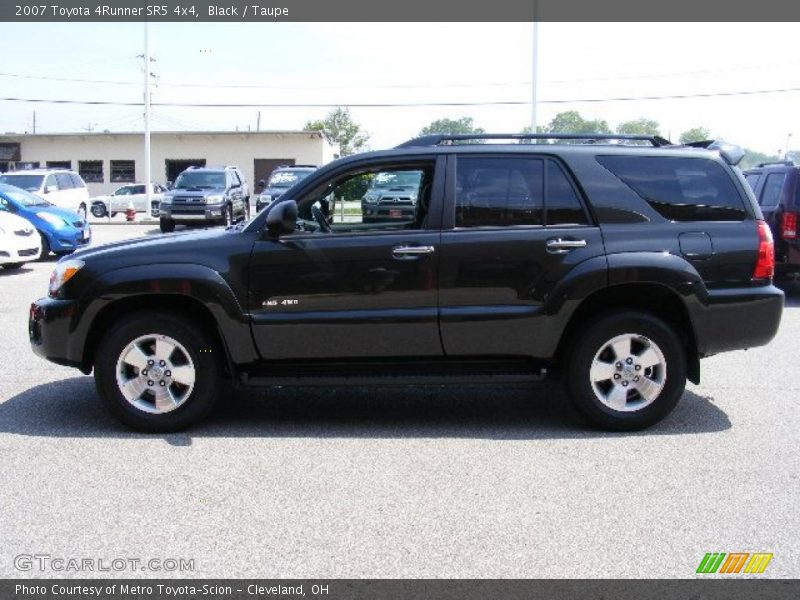 Black / Taupe 2007 Toyota 4Runner SR5 4x4