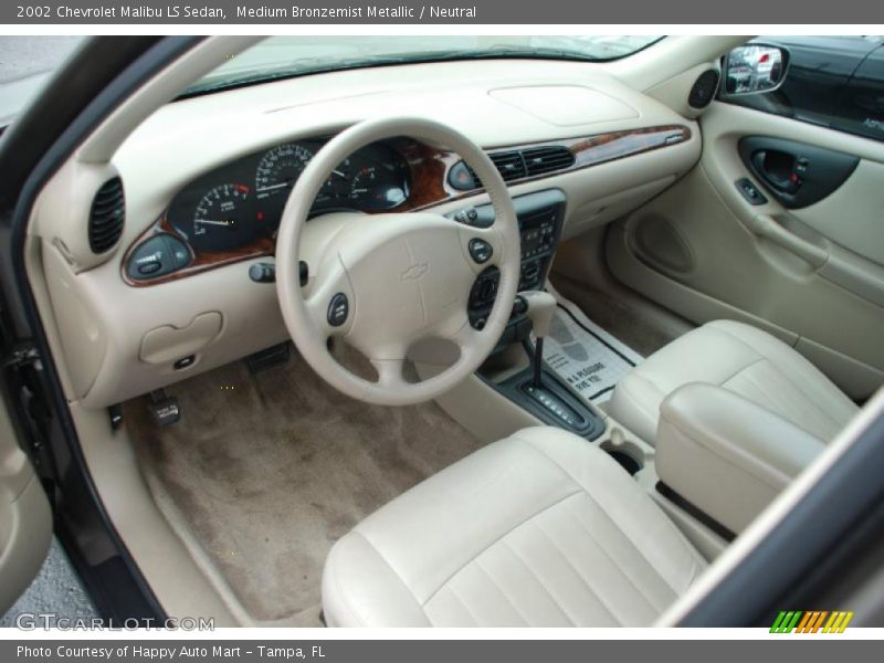Medium Bronzemist Metallic / Neutral 2002 Chevrolet Malibu LS Sedan