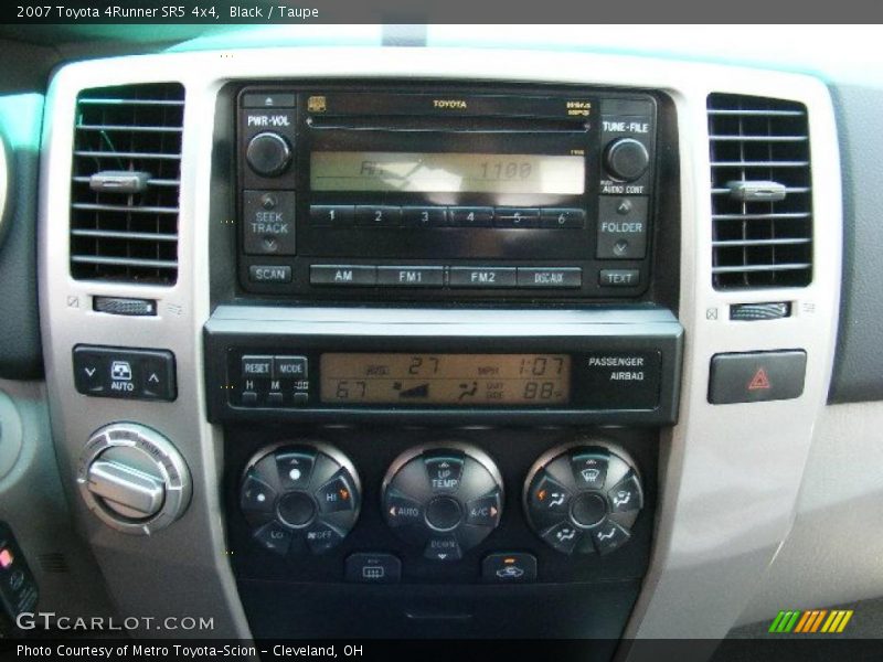 Black / Taupe 2007 Toyota 4Runner SR5 4x4