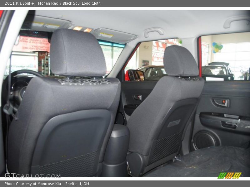 Molten Red / Black Soul Logo Cloth 2011 Kia Soul +