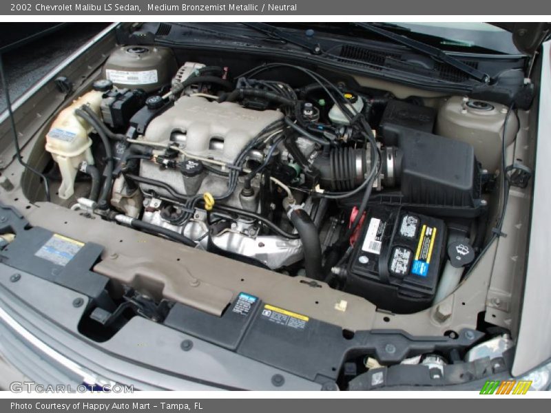 Medium Bronzemist Metallic / Neutral 2002 Chevrolet Malibu LS Sedan