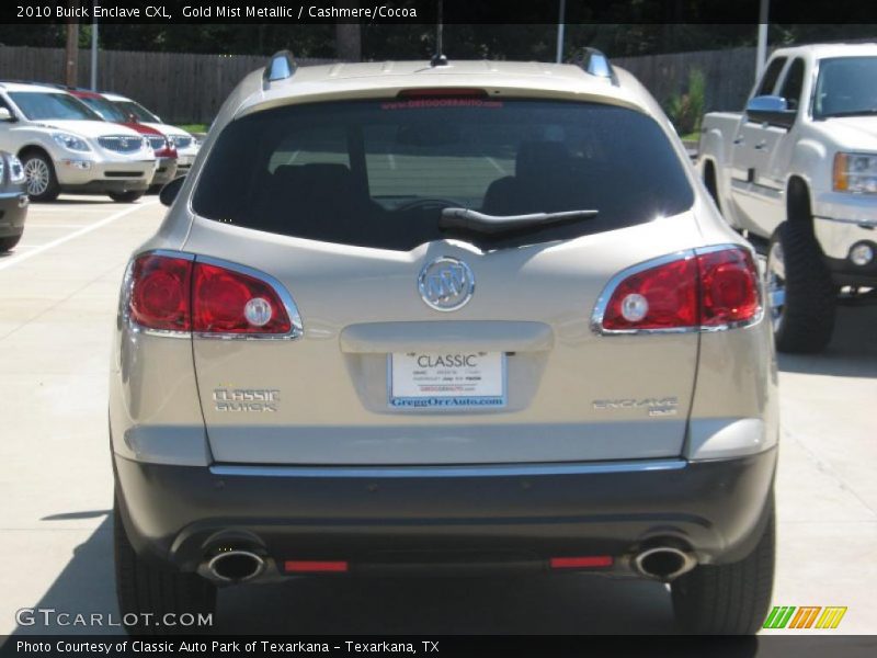 Gold Mist Metallic / Cashmere/Cocoa 2010 Buick Enclave CXL