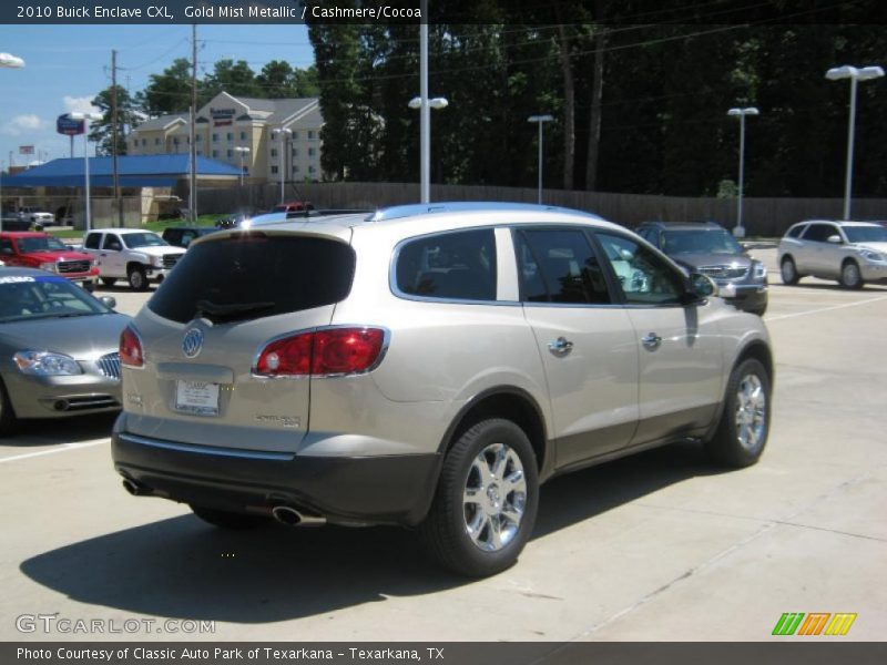 Gold Mist Metallic / Cashmere/Cocoa 2010 Buick Enclave CXL