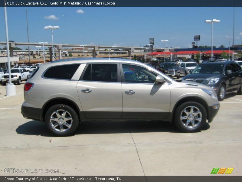 Gold Mist Metallic / Cashmere/Cocoa 2010 Buick Enclave CXL