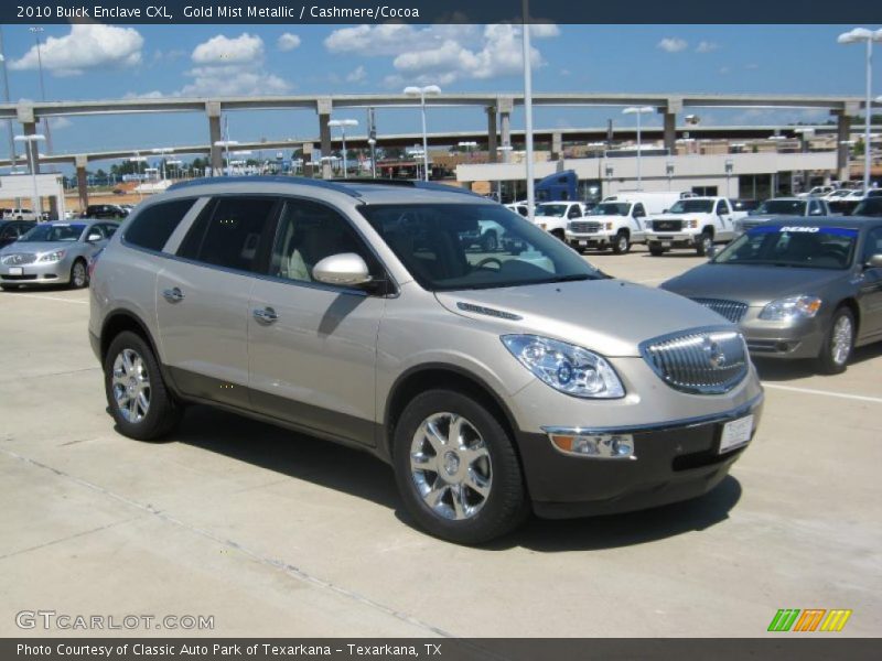 Gold Mist Metallic / Cashmere/Cocoa 2010 Buick Enclave CXL