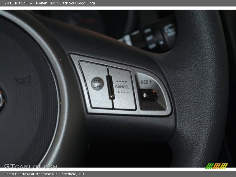 Molten Red / Black Soul Logo Cloth 2011 Kia Soul +