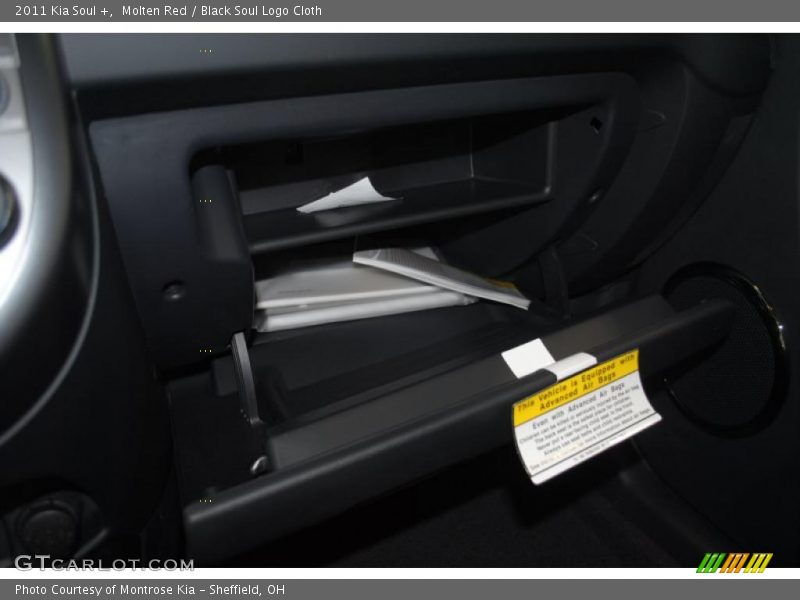 Molten Red / Black Soul Logo Cloth 2011 Kia Soul +