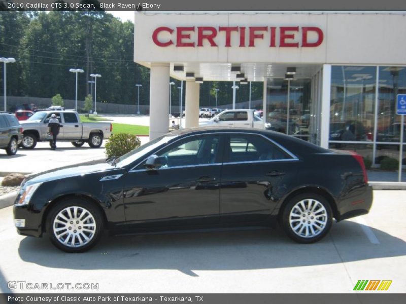 Black Raven / Ebony 2010 Cadillac CTS 3.0 Sedan