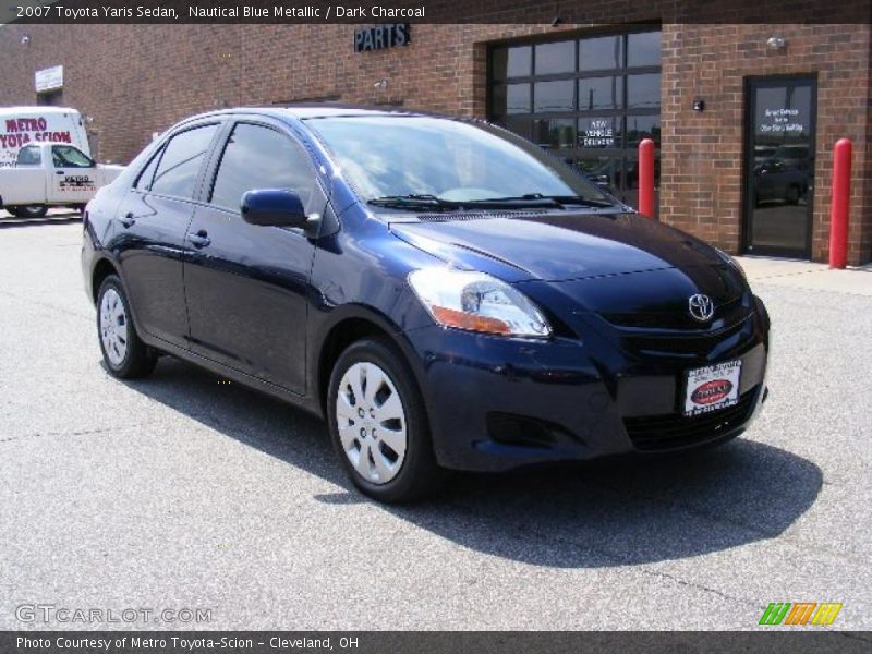 Nautical Blue Metallic / Dark Charcoal 2007 Toyota Yaris Sedan