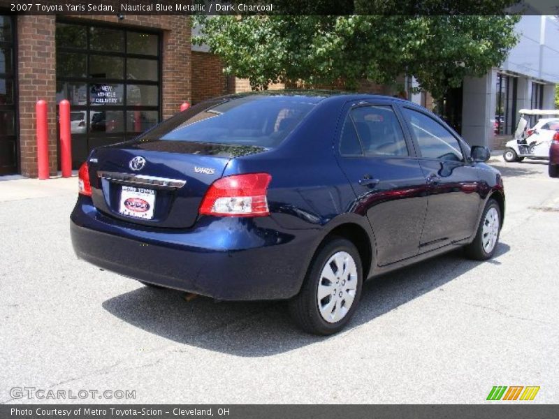 Nautical Blue Metallic / Dark Charcoal 2007 Toyota Yaris Sedan