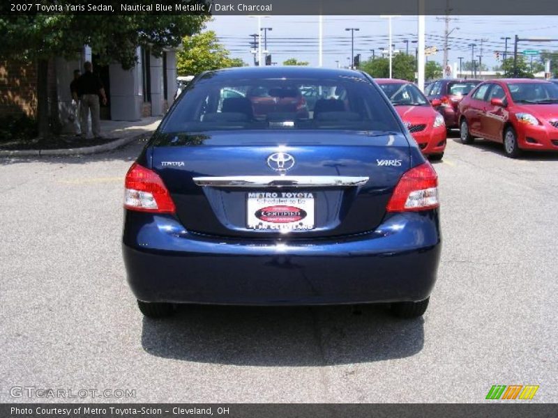 Nautical Blue Metallic / Dark Charcoal 2007 Toyota Yaris Sedan