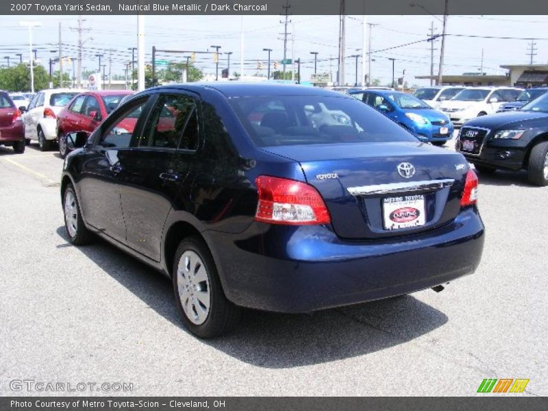 Nautical Blue Metallic / Dark Charcoal 2007 Toyota Yaris Sedan